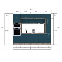 Bucatarie ZONE 300 FRONT PAL K002 / decor 0244